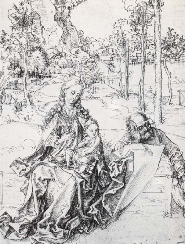 The Holy Family in a landscape, Albrecht Durer